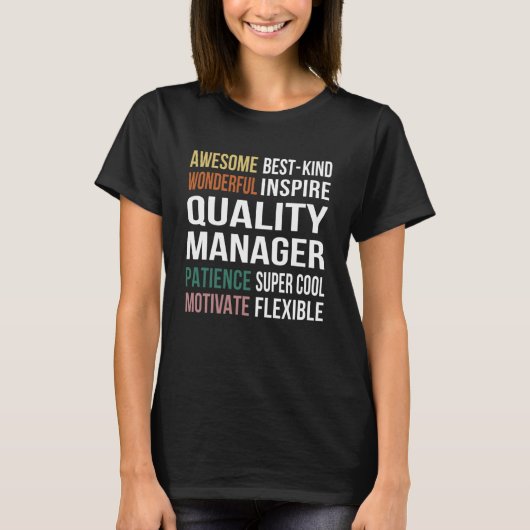 T-shirt Appréciation de Quality Manager (Devant)