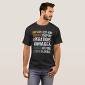 T-shirt Appréciation d'Operations Manager (Devant entier)