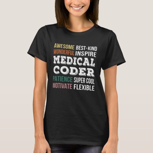 T-shirt Appréciation du codeur médical (Devant)