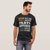 T-shirt Appréciation du conseiller pièces (Devant entier)