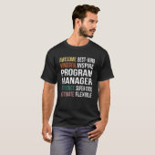 T-shirt Appréciation du gestionnaire de programme (Devant entier)