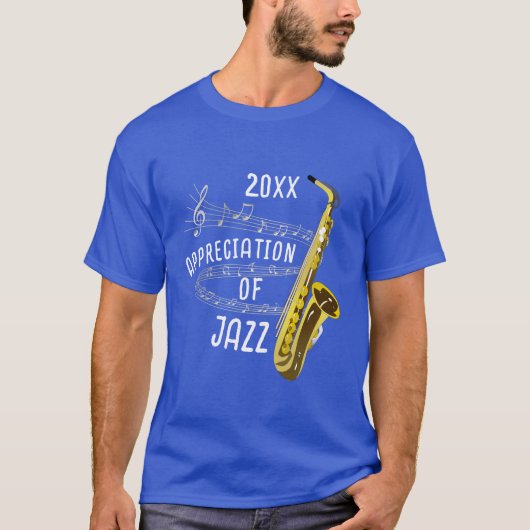 T-shirt Appréciation internationale du jazz (Devant)