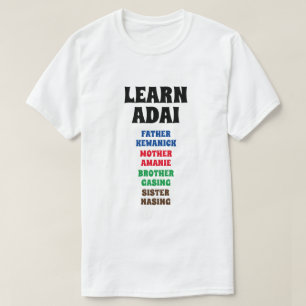 T-shirt Apprendre Aai - Père, Mère, Frère, Soeur