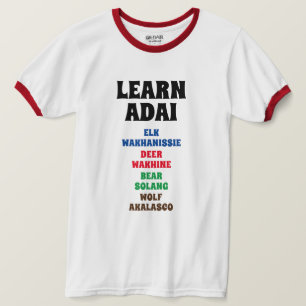 T-shirt Apprendre Adai - Elk, Cerf, Ours, Loup