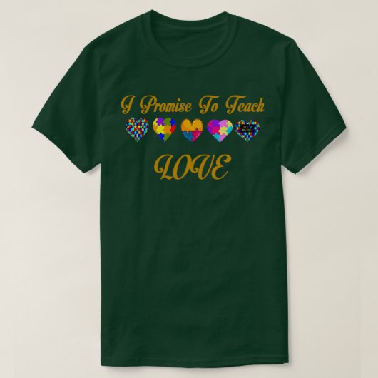 T-shirt Apprendre l'amour pour les enseignants Para Sped A (Design devant)
