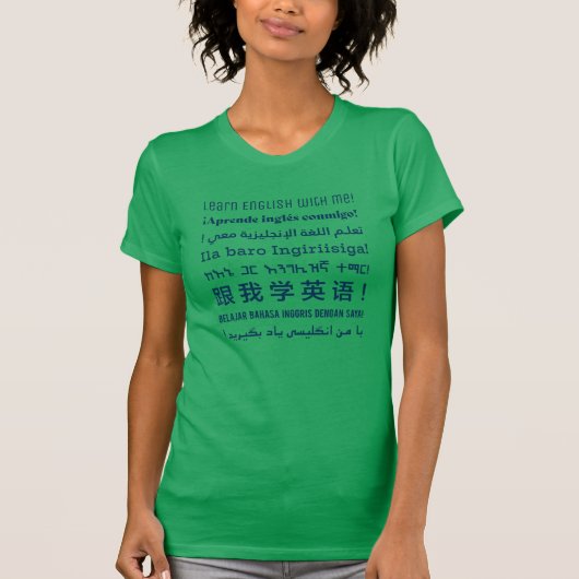 T-shirt Apprendre l'anglais avec moi Tee (Devant)