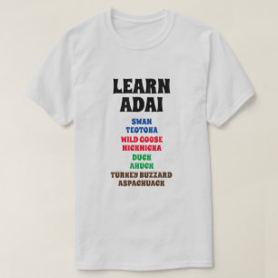 T-shirt Apprendre Swan Adai, Oie sauvage, Canard, Turquie