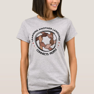 T-shirt Apprendre une autre langue connecte les gens