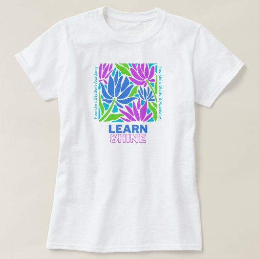 T-shirt Apprenez À Briller De Retour À L'Enseignant D'Écol (Design devant)