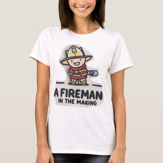 T-shirt Apprenti pompier. Futur pompier (Devant)