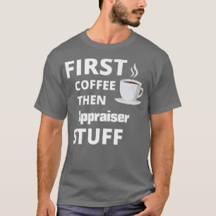 T-shirt Apprenti premier café puis travail drôle