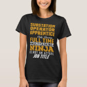 T-shirt Apprentice d'opérateur de station de métro (Devant)