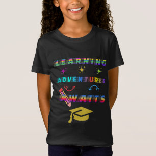 T-Shirt Apprentissage Aventure Attend, premier jour scolai