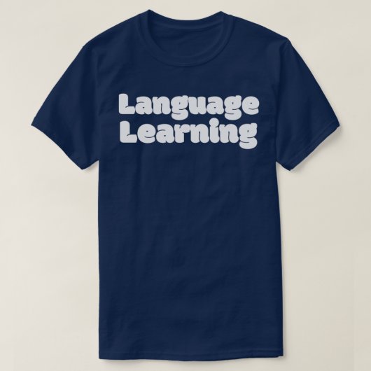 T-shirt Apprentissage des langues (Design devant)