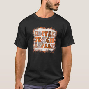 T-shirt Apprentissage du café Répéter Leopard Enseignant V
