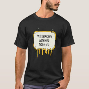 T-shirt Apprentissage multilingue Enseignant Rainbow Multi