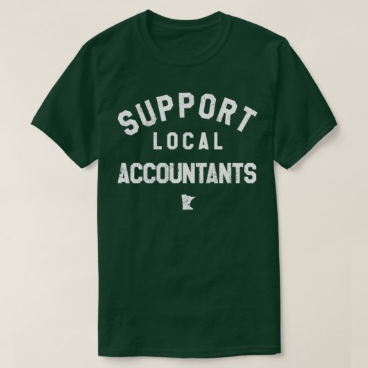 T-shirt Appui aux comptables locaux (Design devant)