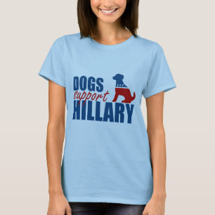T-shirt APPUI HILLARY.png de CHIENS
