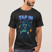T-shirt Appuyez Sur Smartphone Smiling Good Vibes (Devant)