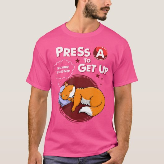 T-shirt Appuyez Sur Un Pour Remonter Ce Jeu Est Trop Diffi (Devant)