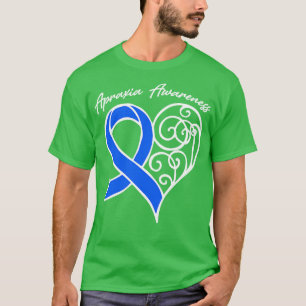 T-shirt Apraxia Sensibilisation Heart Ribbon Cadeau Valent