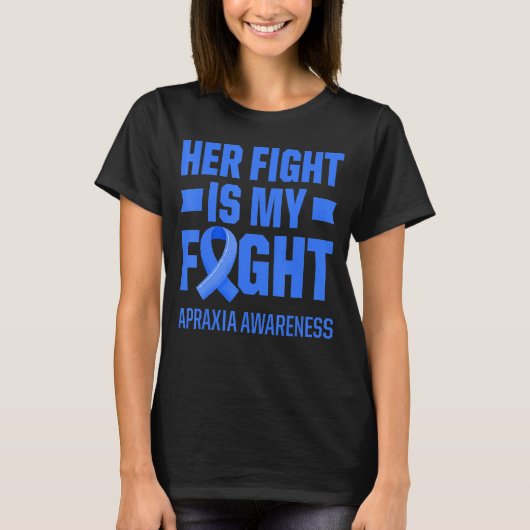 T-shirt Apraxia Sensibilisation Survivor Fight Warrior (Devant)