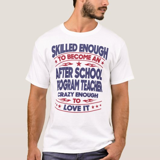 T-shirt Après le programme scolaire Enseignant suffisammen (Devant)