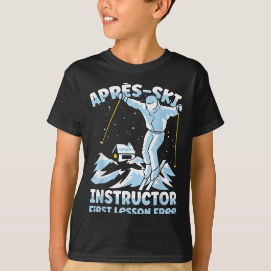 T-shirt Apres Ski Instructor Skiing _1 (Devant)
