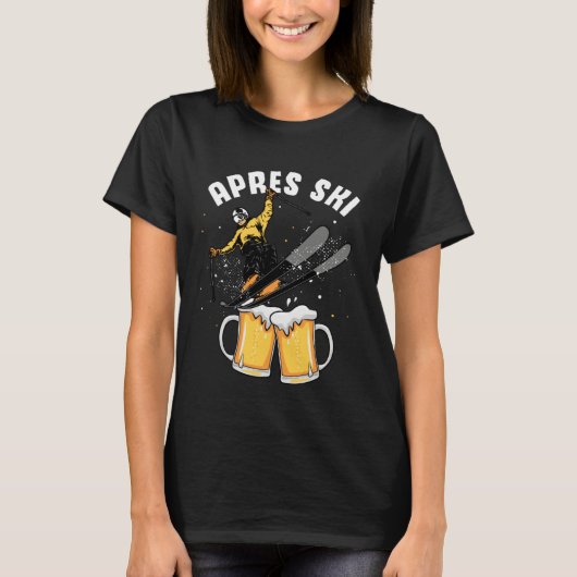 T-shirt Apres ski party skiing ski mountains  ski trip (Devant)