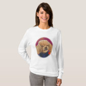 T-shirt Apricot Poodle Fall quitte l'art Imprimer (Devant entier)