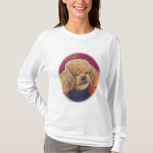 T-shirt Apricot Poodle Fall quitte l'art Imprimer