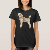 T-shirt Apricot Poodle Show Stack (Devant)