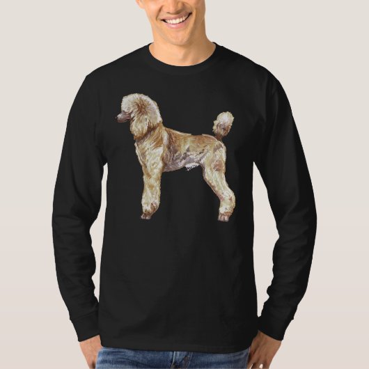 T-shirt Apricot Poodle Show Stack (Devant)