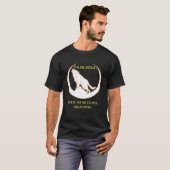 T-shirt April 8 2024 Total Solar Eclipse Oklahoma Wolf Sun (Devant entier)