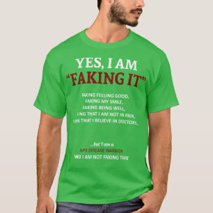 T-shirt APS Sensibilisation À La Maladie Je La Frappe Dans