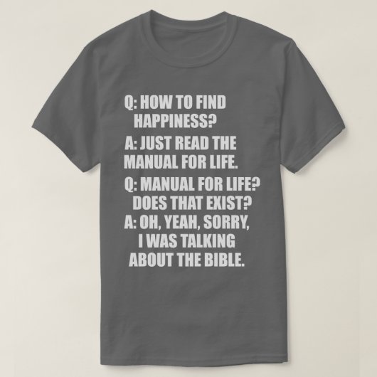 T-shirt AQ biblique (Design devant)