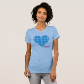 T-shirt Aqua 2 de plaid (Devant entier)
