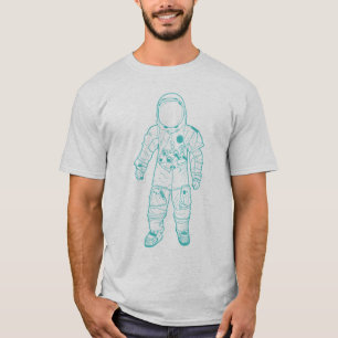 T-shirt Aqua adulte d'astronaute