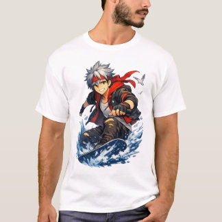 T-shirt Aqua Blaze Surfer Hero