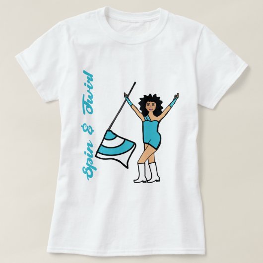 T-Shirt Aqua Color Guard (Design devant)