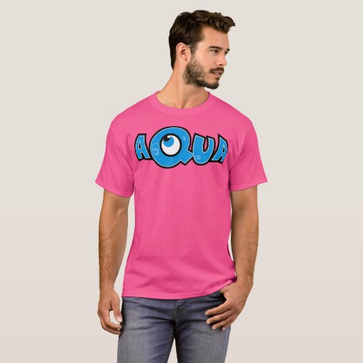 T-shirt Aqua - Logo de la bande (Devant entier)