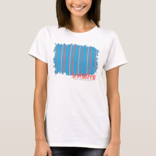 T-shirt Aqua mince 4 de rayures