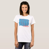 T-shirt Aqua mince 4 de rayures (Devant entier)