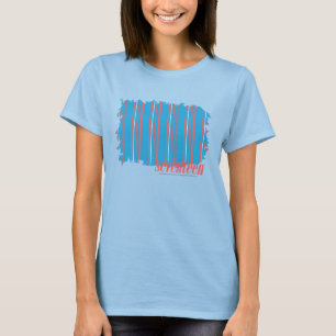 T-shirt Aqua mince 4 de rayures