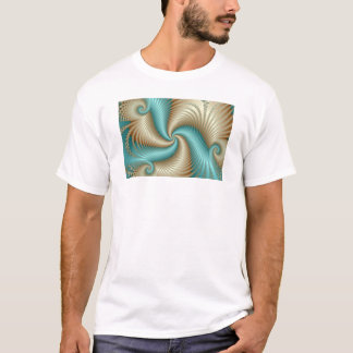 T-shirt Aqua Satin - Fractal