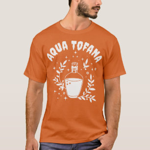 T-shirt Aqua Tofana Line Art Poison Bouteille Crime Ventil