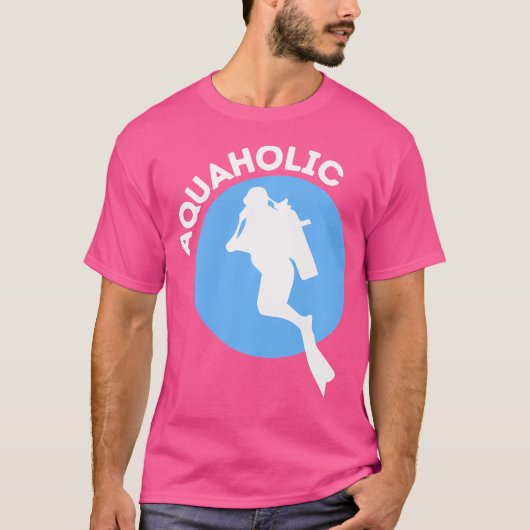T-shirt Aquaholic Funny Plongée plongée plongée plongée pl (Devant)