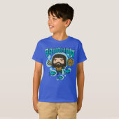 T-shirt Aquaman | Chibi Aquaman Graphisme sous-marin (Devant entier)