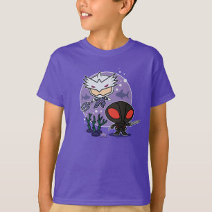 T-shirt Aquaman Chibi Orm & Black Manta Graphisme sous-m