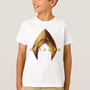 T-shirt Aquaman Golden Aquaman Logo
